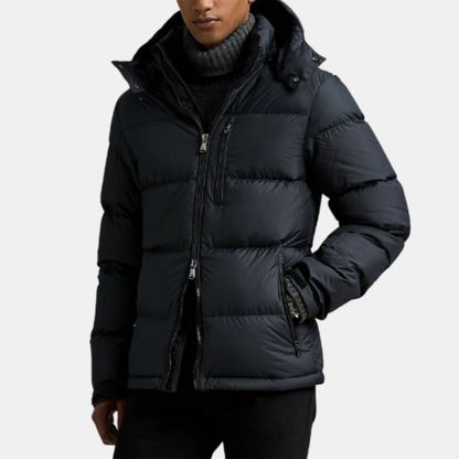 Premium Winter-Daunenjacke mit Handschuhen