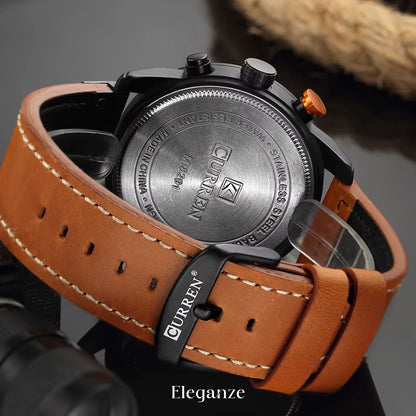 Curren Titan Edition™ Uhr + Exklusive Slim-Geldbörse aus Leder